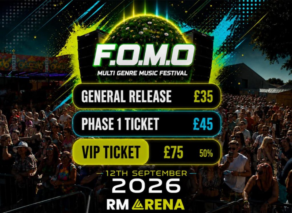 Next FOMO Festival - 12th September RM Arena (Rainton Meadows Arena)